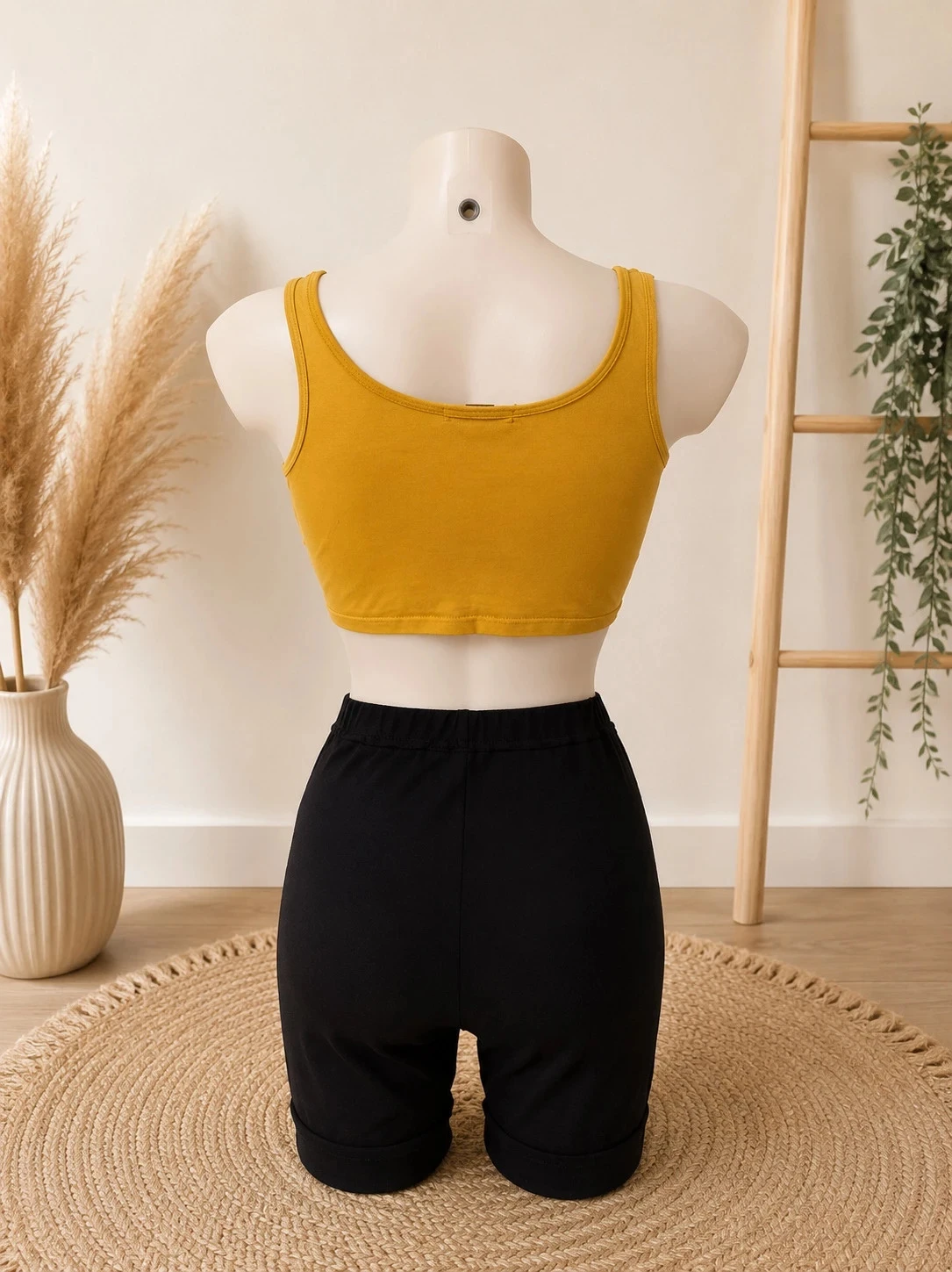 💛 Jennyfer 'Sassy Girl' mustard yellow crop top – XS (34) – photo 3